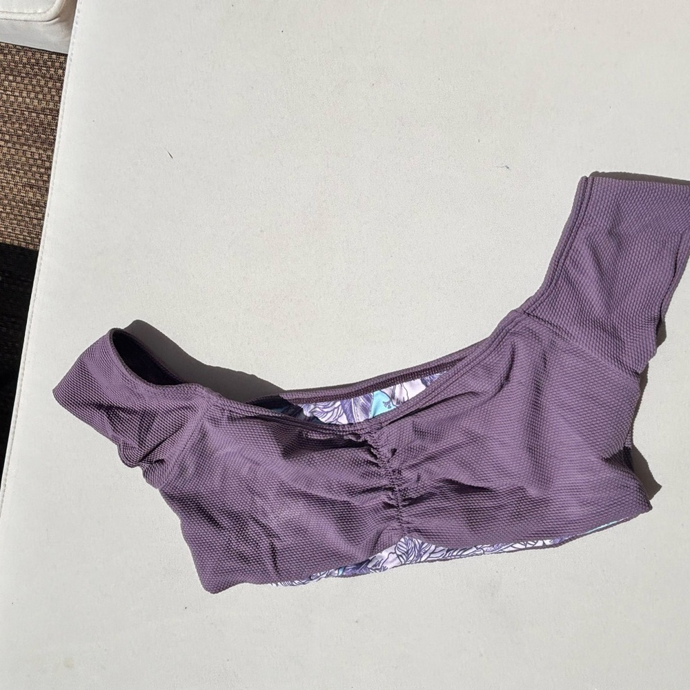 Roxy Purple Bikini Top